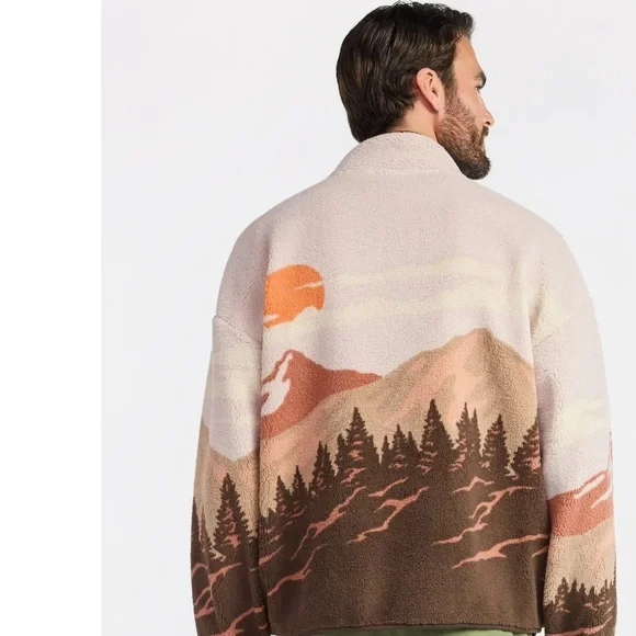 BRAND NEW Yellowstone Men's Faux Shearling Quarter-Zip Jacket - Picture 3 of 7